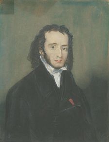 Portrait of Niccolò Paganini (1782-1840), First quarter of 19th century. Creator: Anonymous