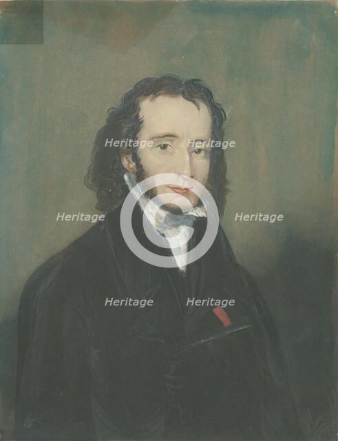 Portrait of Niccolò Paganini (1782-1840), First quarter of 19th century. Creator: Anonymous.