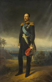 Portrait of Nicholas I, 1855. Creator: Georg von Bothmann