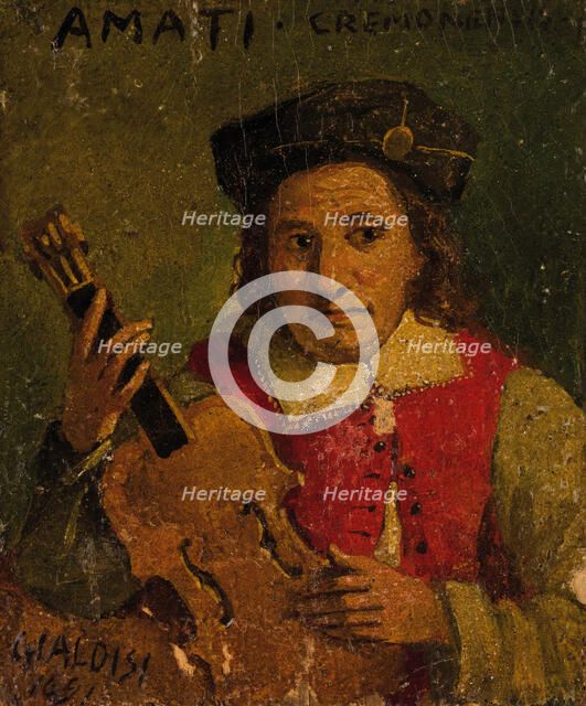Portrait of Nicola Amati (1596-1684), End of 17th cen.. Creator: Gialdisi, Francesco (1650-1720).