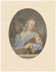 Portrait of Nicolaes Six, sitting in front of a painting, 1704-c.1781. Creator: Anon