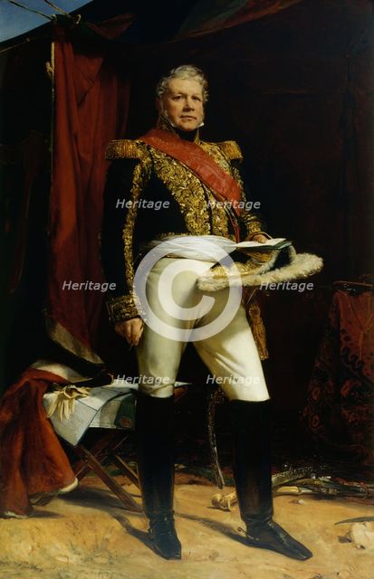 Portrait of Nicolas-Joseph, marquis Maison (1771-1840), Marshal of France, 1830. Creator: Cogniet, Léon (1794-1880).