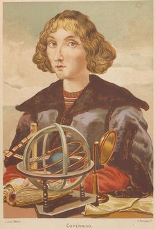 Portrait of Nicolaus Copernicus (1473-1543), 1879. Creator: Planella y Rodríguez, Juan (1849-1910)