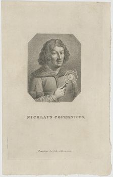 Portrait of Nicolaus Copernicus (1473-1543) , ca 1820. Creator: Rosmäsler, Johann Friedrich (c. 1775-1858)