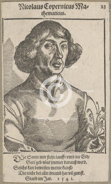 Portrait of Nicolaus Copernicus (1473-1543) , before 1586. Creator: Stimmer, Tobias (1539-1584).