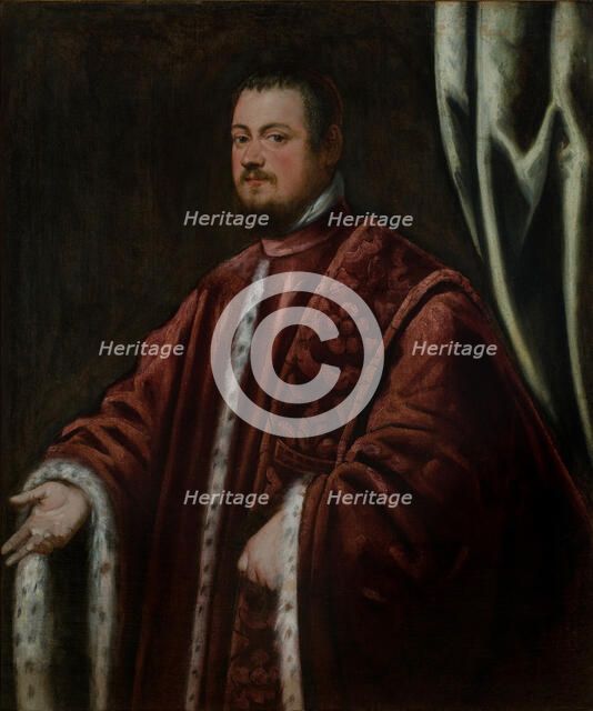 Portrait of Nicolò da Ponte. Artist: Tintoretto, Domenico (1560-1635)