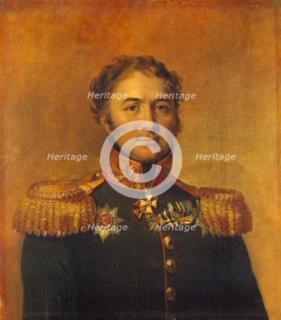 Portrait of Nikolai V. Dekhteryov (1775-1831), 1822. Creator: Workshop of George Dawe.