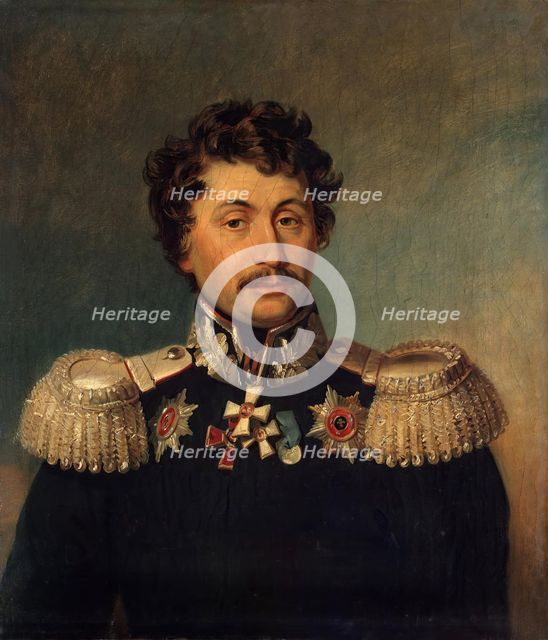 Portrait of Nikolai V. Ilovaisky (1772/73-1838) (5th), 1823. Creators: George Dawe, Workshop of George Dawe.