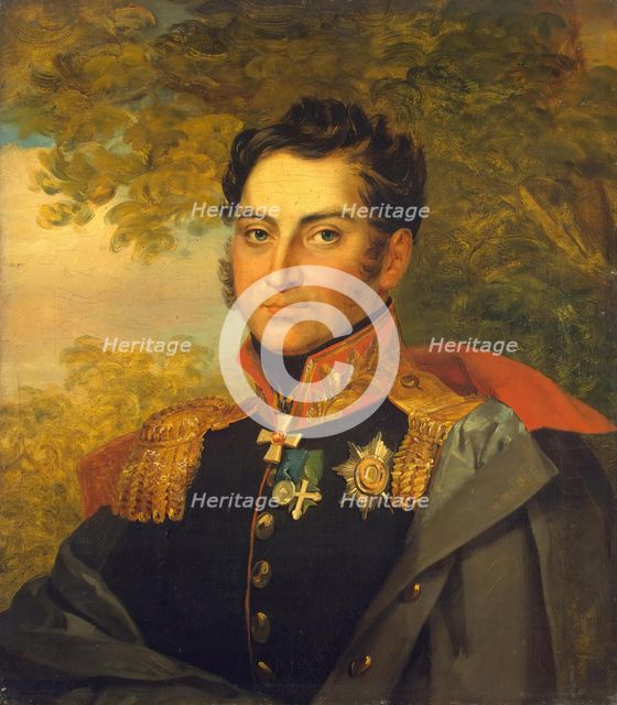 Portrait of Nikolai V. Kretov (1773-1839), 1824. Creator: Workshop of George Dawe.