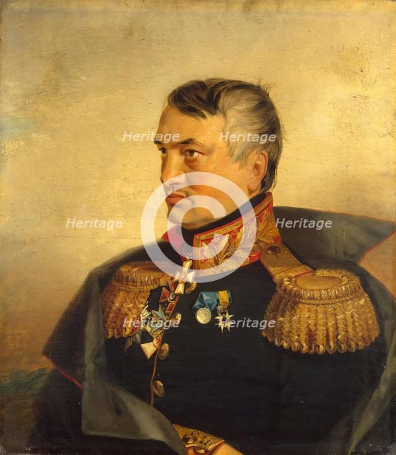 Portrait of Nikolai V. Vasilchikov (1781-1849) (3rd), 1822. Creators: George Dawe, Workshop of George Dawe.