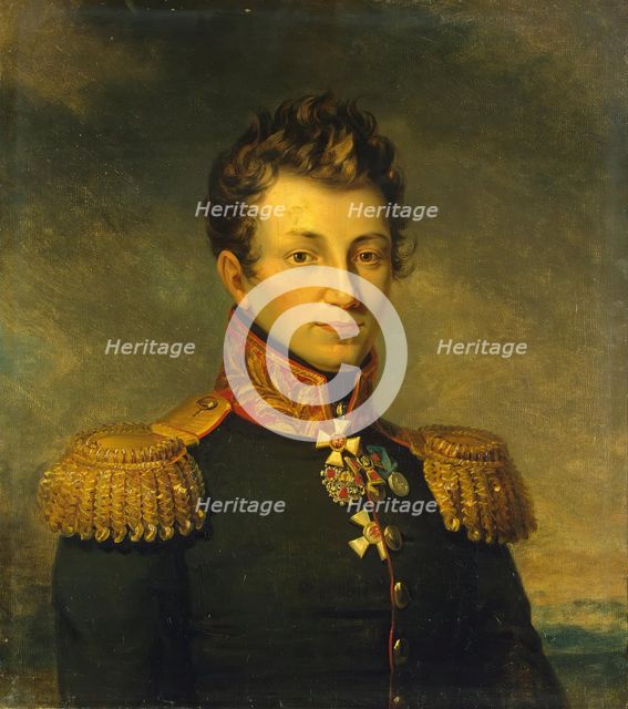 Portrait of Nikolai D. Myakinin (1787-1814), 1822. Creator: Workshop of George Dawe.