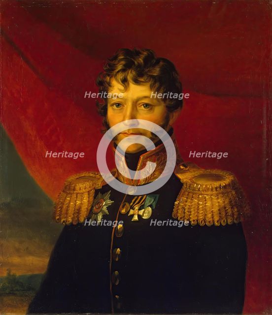 Portrait of Nikolai F. Titov (1758/59-1822), 1830. Creator: Workshop of George Dawe.