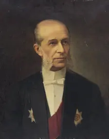 Portrait of Nikolai Gartman, 1899. Creator: Alexander Fedorovich Pershakov