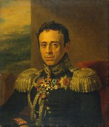 Portrait of Nikolai I. Selyavin (1774-1833), 1822. Creator: Workshop of George Dawe