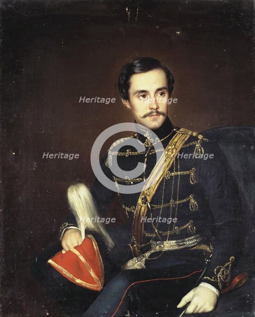 Portrait of Nikolai Monsey, 1848. Creator: Robert Schwede.