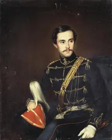 Portrait of Nikolai Monsey, 1848. Creator: Robert Schwede