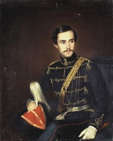 Portrait of Nikolai Monsey, 1848. Creator: Robert Schwede