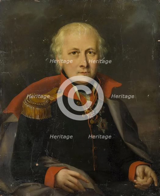 Portrait of Nikolai Mordvinov (?), 1825. Creator: Unknown.