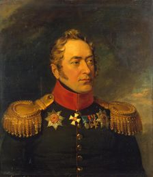 Portrait of Nikolai N. Khovansky (1777-1837), 1822. Creators: George Dawe, Workshop of George Dawe
