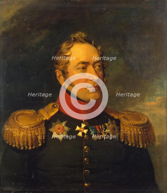 Portrait of Nikolai N. Khovansky (1777-1837), 1822. Creators: George Dawe, Workshop of George Dawe.