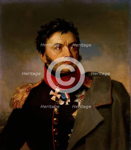 Portrait of Nikolai N. Rayevsky (1771-1829), 1825. Creator: George Dawe.