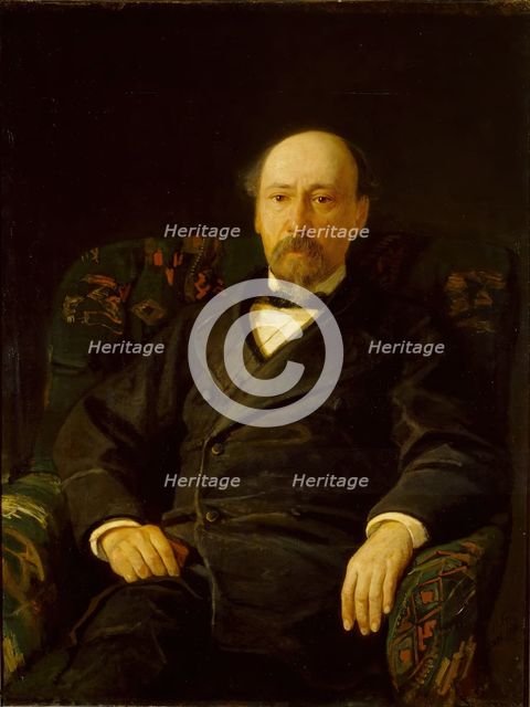 Portrait of Nikolai Nekrasov, 1872. Creator: Nikolay Ge.