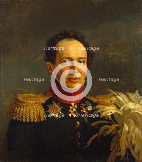 Portrait of Nikolai S. Sulima (1777-1840), 1822. Creator: Workshop of George Dawe.