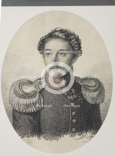 Portrait of Nikolay Vasilyevich Khvostov (1793-1837), 1822. Creator: Hampeln, Carl, von (1794-after 1880).
