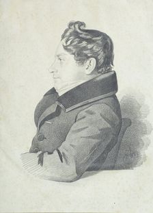 Portrait of Nikolay Adrianovich Divov (1792-1878), 1830s. Creator: Hampeln, Carl, von (1794-after 1880)