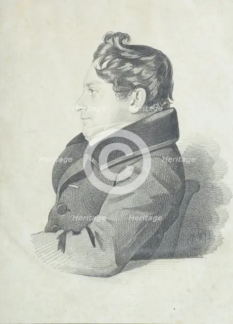 Portrait of Nikolay Adrianovich Divov (1792-1878), 1830s. Creator: Hampeln, Carl, von (1794-after 1880).