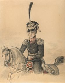 Portrait of Nikolay Alexandrovich Islenyev (1785-1851), End of 1810s. Creator: Hampeln, Carl, von (1794-after 1880)
