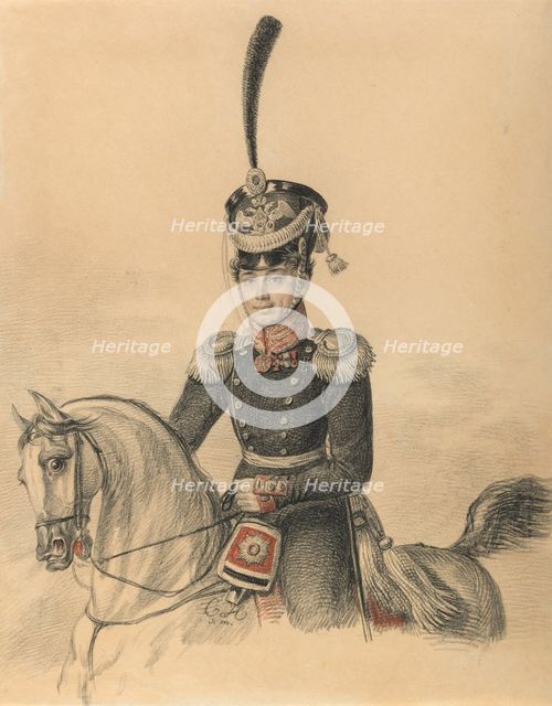 Portrait of Nikolay Alexandrovich Islenyev (1785-1851), End of 1810s. Creator: Hampeln, Carl, von (1794-after 1880).