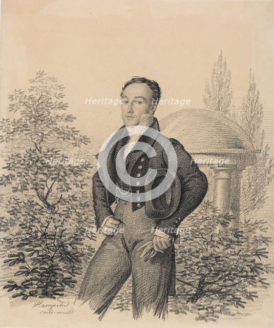 Portrait of Nikolay Alexandrovich Kokoshkin (1792-1873), Early 1820s. Creator: Hampeln, Carl, von (1794-after 1880).