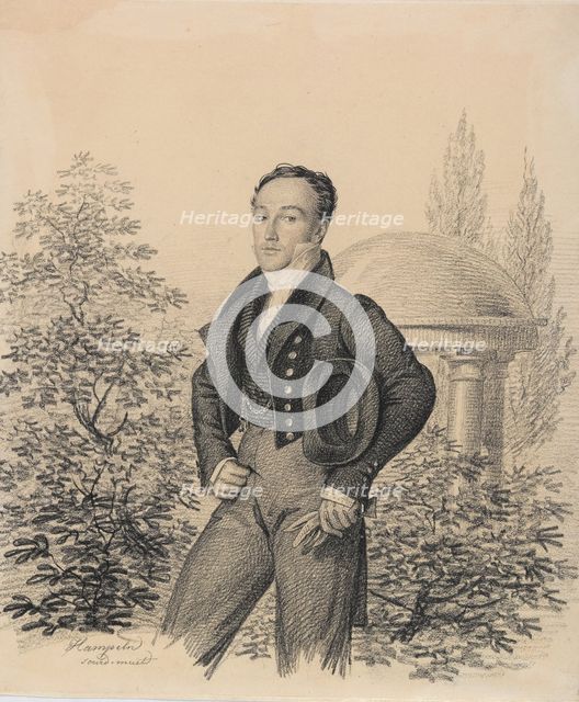 Portrait of Nikolay Alexandrovich Kokoshkin (1792-1873), Early 1820s. Creator: Hampeln, Carl, von (1794-after 1880).