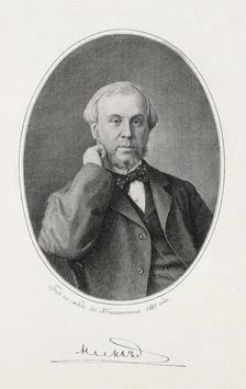 Portrait of Nikolay Alexeyevich Milyutin (1818-1872)