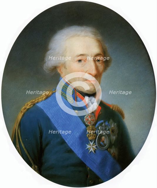 Portrait of Nikolay Ivanovich Saltykov (1736-1816), 1807. Creator: Martin Ferdinand Quadal.