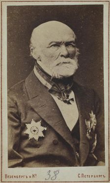Portrait of Nikolay Ivanovich Pirogov (1810-1881). Artist: Photo studio Wesenberg