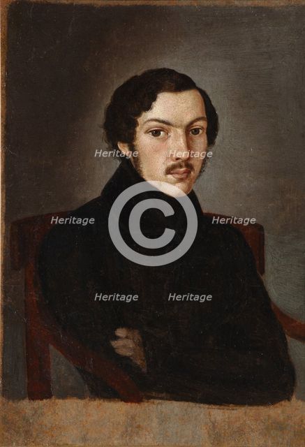 Portrait of Nikolay Martynov, 1841. Artist: Anonymous  