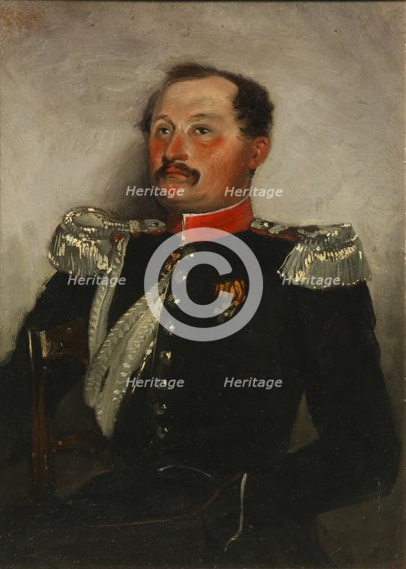 Portrait of Nikolay Petrovich Kolyubakin (1811-1868), 1849. Artist: Gagarin, Grigori Grigorievich (1810-1893)