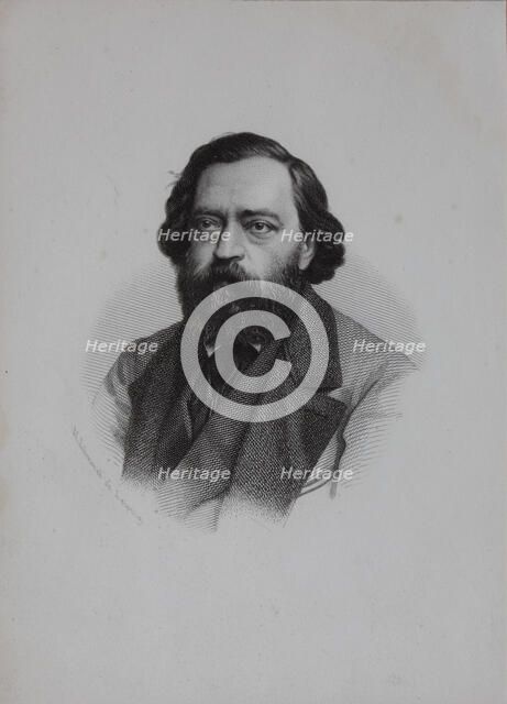 Portrait of Nikolay Platonovich Ogarev (1813-1877), 1850s.