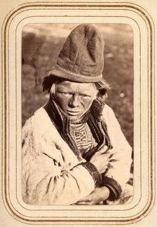 Portrait of Nils Persson Tappa, Arjeplog, 1868. Creator: Lotten von Duben