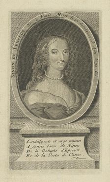 Portrait of Ninon de Lenclos (1620-1705), ca 1730. Creator: Anonymous