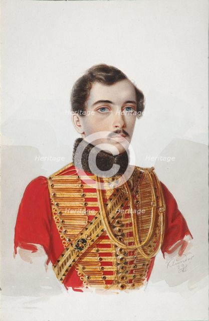 Portrait of N.V. Novoskoltsev, 1839. Artist: Klünder, Alexander Ivanovich (1802-1875)