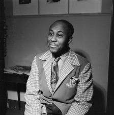 Portrait of Snub Mosley, William P. Gottlieb's office, New York, N.Y., 1946. Creator: William Paul Gottlieb