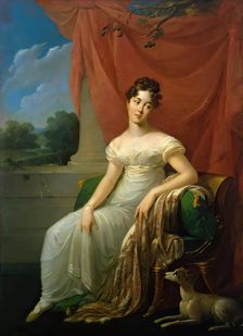 Portrait of Sofia Apraxina, 1818. Creator: Henri-Francois Riesener
