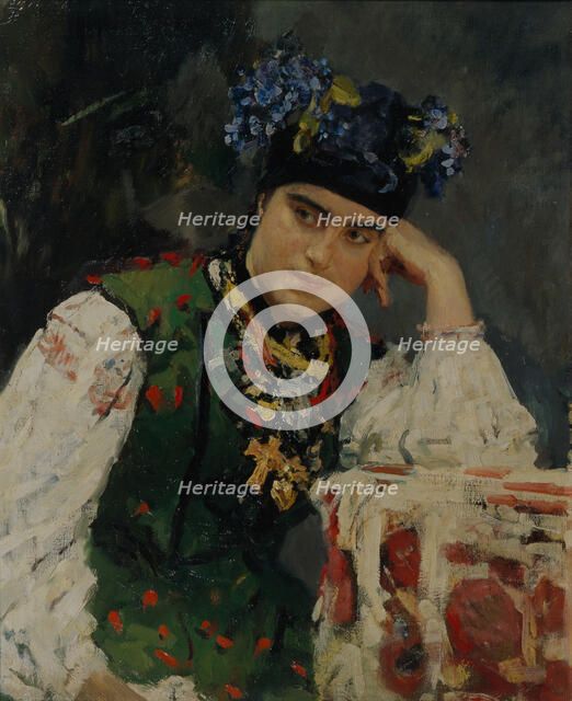 Portrait of Sofia Dragomirov, 1889. Artist: Serov, Valentin Alexandrovich (1865-1911)