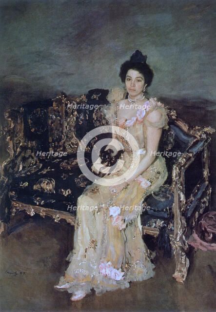 'Portrait of Sofia Mikhailovna Botkina', 1899.  Artist: Valentin Serov