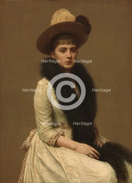 Portrait of Sonia, 1890. Creator: Henri Fantin-Latour.