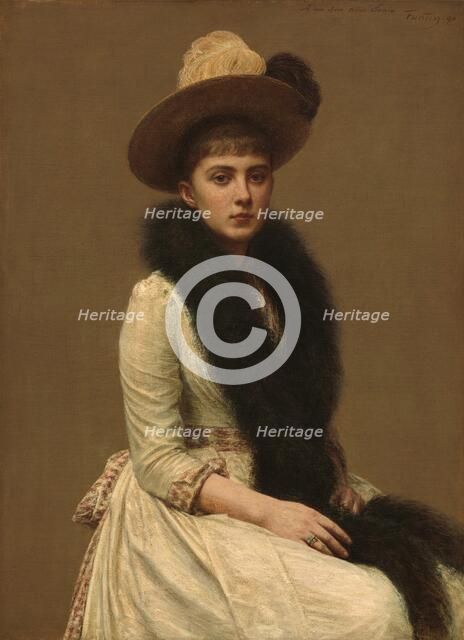 Portrait of Sonia, 1890. Creator: Henri Fantin-Latour.