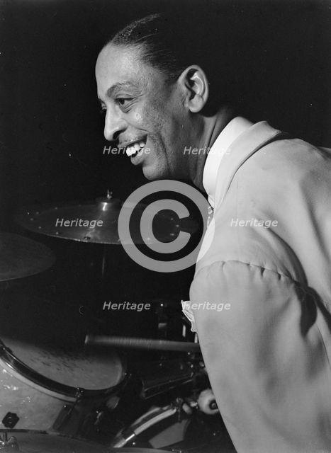 Portrait of Sonny Greer, Aquarium(?), New York, N.Y., ca. Nov. 1946. Creator: William Paul Gottlieb.